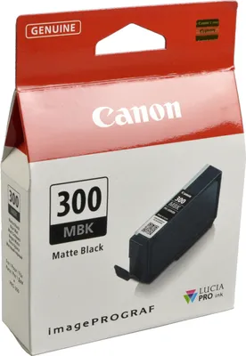 Produktbild von Canon PFI-300MBK Tinte Mattschwarz, Mattschwarz, 1 Stück(e), 1750 Seiten, Einzelpackung