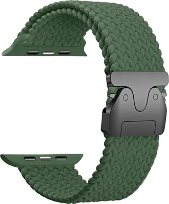 Image de Pasek Beline Woven Nylon Parachute Do Apple Watch 42/44/45/49Mm Oliwkowy