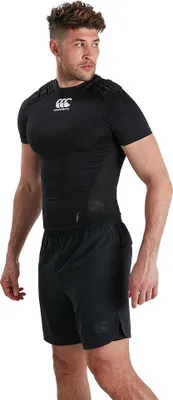 Produktbild von Canterbury Schutzweste Rugby schwarz-weiß-silber XL atmungsaktiv