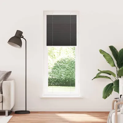 Immagine prodotto di vidaXL Tenda plissettata nera 80x200 cm larghezza tessuto 79,4 cm poliestere