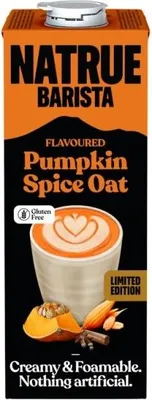 Immagine prodotto di Natrue Barista | Bevanda al Bevanda all'avena Pumpkin Spice - 1 L - Vegana - Aroma di zucca speziata - Senza glutine