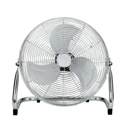 Produktbild von TOO FANF-50-402-M, 110 W, 50 cm, 3 Geschwindigkeitsstufen, schwenkbarer Kopf, Metall, Silber, Standventilator