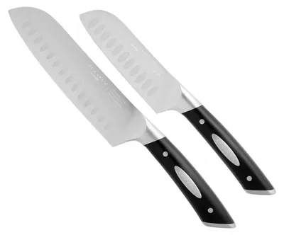 Imagen del producto de Juego de cuchillos SCANPAN de 2 piezas: cuchillo Santoku de 12,5 cm y cuchillo Santoku de 18 cm
