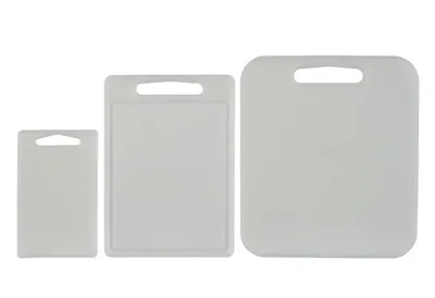 Image de MY basics Planche à découper plastique avec rainure à jus 35x25cm