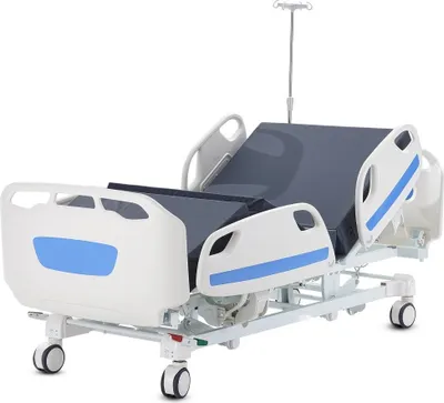 Produktbild von Elektrisches Pflegebett für Senioren - Krankenhausbett mit 5 Funktionen - bis 250 kg belastbar - Höhenverstellbar - Pflegebett für Zuhause