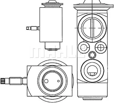 Produktbild von MAHLE ORIGINAL Expansionsventil Klimaanlage AVE 66 000P für VOLVO XC60 (156)