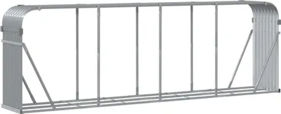 Produktbild von Holzkorb Hellgrau 300 x 45 x 100 cm Verzinkter Stahl