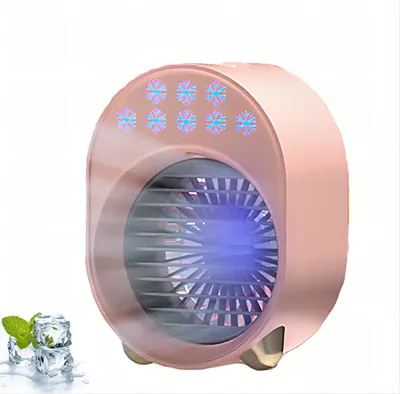 Produktbild von Luftkühler Klimaanlage Mobiles Klimagerät - Luftbefeuchter Luftkühler USB Air Cooler mit 3 Kühlstufen,Desktop-Luftkühler Mini-Ventilator Für Zuhause
