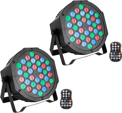 Image de Lampe PAR LED sans fil - Éclairage de fête LED - Lumière pour DJ - Projecteur de scène RGB - Éclairage de fête - 36 LED RGB