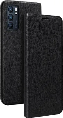 Produktbild von BigBen, Etui für Oppo Reno 6 Pro 5G mit Kartenfach und Standfunktion, Schwarz