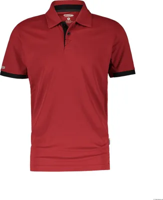 Produktbild von Dassy Poloshirt Traxion 710026 PES44 Gr. 4XL rot/schwarz