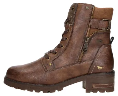 Obrázok produktu pre Dámske členkové topánky Mustang s ozdobným zipsom 15M0082001, veľkosť:41 EU, farba:Brown