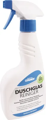 Produktbild von Duschglas Reiniger | Zur Reinigung von Echtglas Duschen | 750 ml Sprühflasche