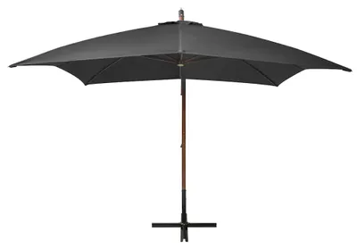 Produktbild von vidaXL Ampelschirm mit Mast Anthrazit 3x3 m Massivholz Tanne