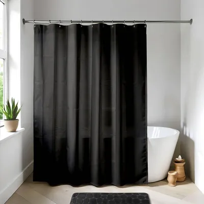 Produktbild von Peva duschvorhang 180x200cm - schwarz - Tendance