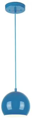 Image de Suspension bleu brillant avec 1 source lumineuse