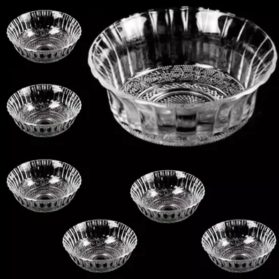 Produktbild von 7 x Salatschale SET Dessertschale Glasschalen Müslischalen Salat Obstschale