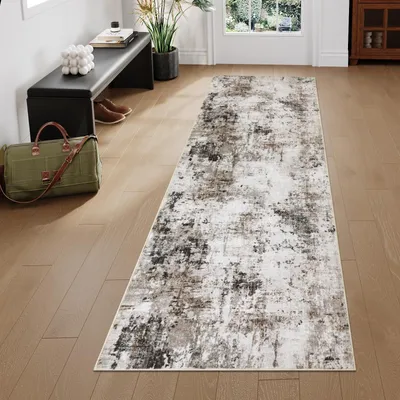 Produktbild von Moderne Läufer Teppich 65x240cm Waschbar Fußmatte für Flur und Schlafzimmer