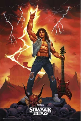 Produktbild von Stranger Things 4 - Eddie - Poster Plakat Druck - Größe 61x91,5 cm