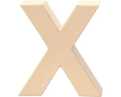 Produktbild von Glorex Papp-Buchstabe X 17,5 x 5,5 cm