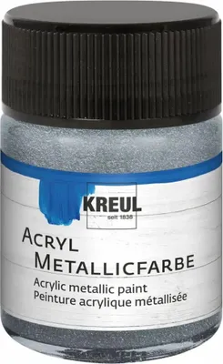 Zdjęcie produktu dla KREUL 77572 KREUL Acrylfarbe silber 50,0 ml