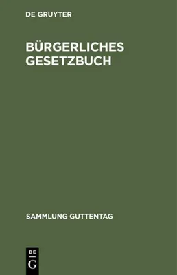 Produktbild von Bürgerliches Gesetzbuch