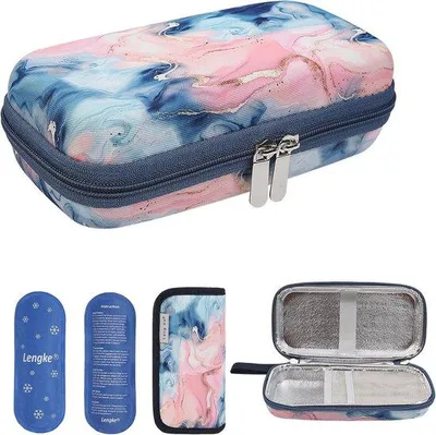 Produktbild von Famanu Insulin Kühltasche mit wiederverwendbaren Kühlakkus - Sicher und effizient