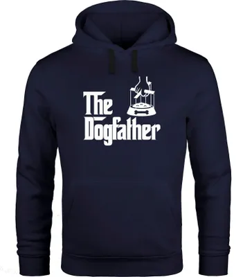 Produktbild von Hoodie Herren The Dogfather Kapuzen-Pullover Moonworks® schwarz XXL