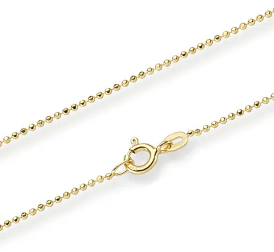 Produktbild von Goldkette Kugelkette Halskette 1,0 mm 45 cm 585 - 14 Karat Gold
