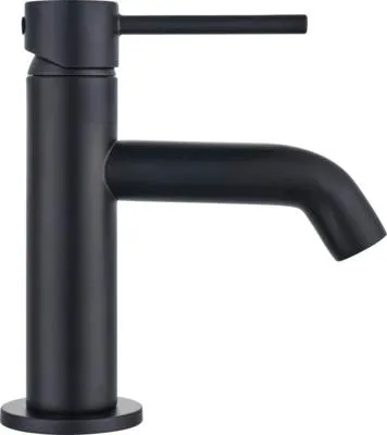 Produktbild von AVITAL Waschtischarmatur REGA CoolStart schwarz matt mit Push-Open-Ablaufventil
