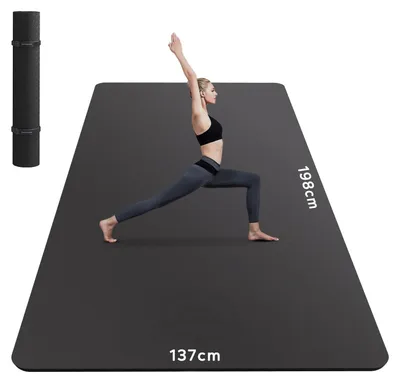 Immagine prodotto di Tappetino da yoga grande - 183x122 / 198x137 x 0,6 cm, antiscivolo, resistente, ecologico