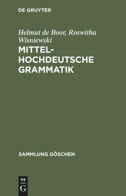 Produktbild von Mittelhochdeutsche Grammatik