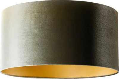 Produktbild von Samtlampenschirm Grün mit Goldener Innenseite 50 50 25