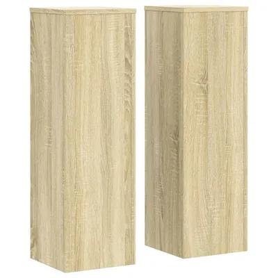 Obrázek produktu pro Stojany na rostliny 2 ks dub sonoma 25x25x80cm kompozitní dřevo