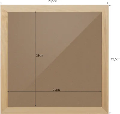 Obrázok produktu pre Rám obrazu maľba na drevo 28x38cm/ 28,5x28,5cm 19917, veľkosť:28.5x28.5cm