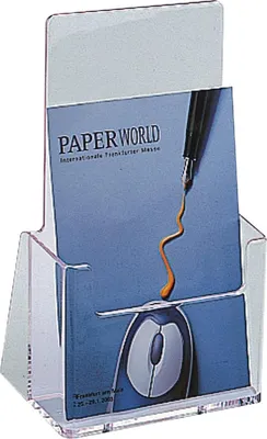 Produktbild von Tischprospektständer 1x A5 glasklar Packung mit 80 Stück