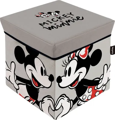Produktbild von Aufbewahrungswürfel mit Deckel - Disney Mickey & Minnie Verliebt - 30x30x30 cm