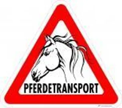 Produktbild von Warnschild - Pferdetransport - 308589 - Gr. ca. 32 x 28 cm