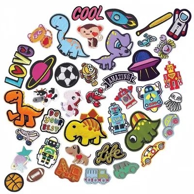 Productafbeelding van Set van 40 Borduur Patches voor Kleding