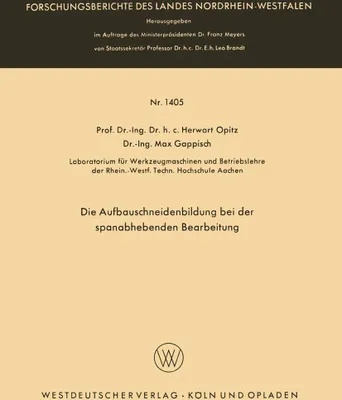 Produktbild von Die Aufbauschneidenbildung bei der spanabhebenden Bearbeitung