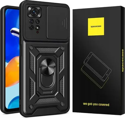 Produktbild von Spacecase Camring Redmi Note 11 Pro 5G schwarz