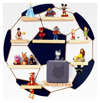 Produktbild von passend für passend für Tonie-Regal für Toniebox Hörfiguren, magnetische Aufbewahrung für 20-25 Tonie, Wandregal für Kinderzimmer