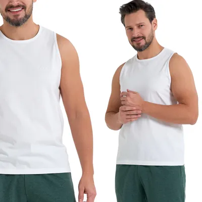 Productafbeelding van Moraj heren tanktop onderhemd, mouwloos – wit, maat 3XL, comfortabel