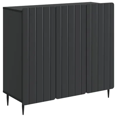 Immagine prodotto di Credenza vidaXL nera 89 x 34,5 x 82 cm in materiale derivato dal legno