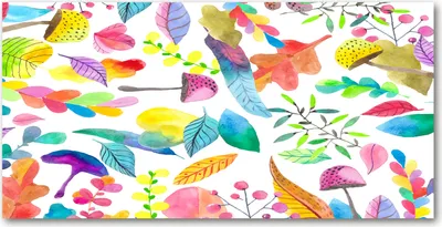 Produktbild von Tulup Glas-Bild -140x70- Wandkunst Dekorative Wand für Küche & Wohnzimmer - Blumen & Pflanzen - Blumenmuster - Mehrfarbig