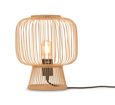 Produktbild von GOOD&MOJO - Tischleuchte Cango - Bambus - Ø26cm Tischlampe - Nachttischlampe, Wohnzimmer, Schlafzimmer