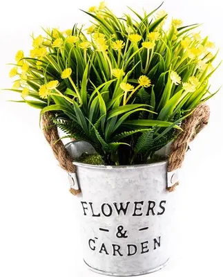 Produktbild von Kunstblumen im Topf 20cm - Dekorative Kunstpflanze wie Echt für jeden Raum