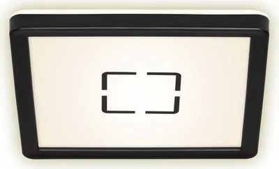 Produktbild von Briloner Slim LED Panel Free schwarz 19 x 19 cm mit Backight-Effekt