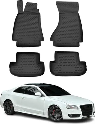 Immagine prodotto di 2007-2017 Audi A5 Cabriolet Coupe 8T3 8F7 Tappetini TPE Nero 4 pz