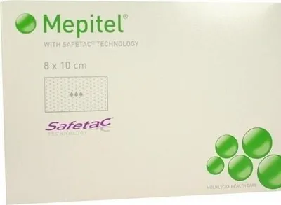 Image de MEPITEL : bandage en silicone, 8 x 10 cm, stérile